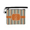 Orange & Blue Stripes Wristlet ID Case w/ Name and Initial