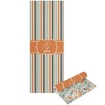 Orange & Blue Stripes Yoga Mat - Printable Front and Back (Personalized)