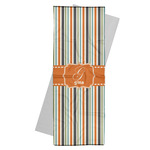 Orange & Blue Stripes Yoga Mat Towel (Personalized)