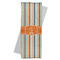Orange & Blue Stripes Yoga Mat Towel with Yoga Mat