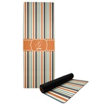 Orange & Blue Stripes Yoga Mat (Personalized)