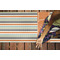 Orange & Blue Stripes Yoga Mats - LIFESTYLE