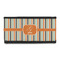 Orange & Blue Stripes Leatherette Ladies Wallet (Personalized)