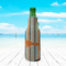 Orange & Blue Stripes Zipper Bottle Cooler - LIFESTYLE