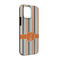 Orange & Blue Stripes iPhone Case - Rubber Lined - iPhone 13 Pro (Personalized)