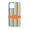Orange & Blue Stripes iPhone 13 Tough Case - Back