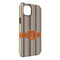 Orange & Blue Stripes iPhone 14 Plus Tough Case - Angle