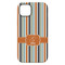 Orange & Blue Stripes iPhone 14 Pro Max Tough Case - Back