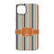 Orange & Blue Stripes iPhone 14 Tough Case - Back