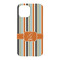 Orange & Blue Stripes iPhone 15 Case - Back
