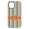 Orange & Blue Stripes iPhone 15 Pro Max Tough Case - Back