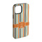 Orange & Blue Stripes iPhone Case - Rubber Lined - iPhone 15 (Personalized)