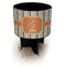 Orange & Blue Stripes Black Beach Spiker Drink Holder (Personalized)