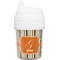 Orange & Blue Stripes Baby Sippy Cup (Personalized)