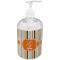 Orange & Blue Stripes Acrylic Soap & Lotion Bottle (Personalized)