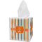 Orange & Blue Stripes Tissue Box Cover (Personalized)