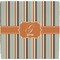 Orange Blue Swirls & Stripes Ceramic Tile Hot Pad