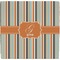 Orange & Blue Stripes Ceramic Tile Hot Pad (Personalized)