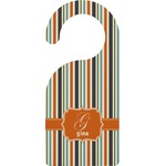 Orange & Blue Stripes Door Hanger (Personalized)