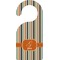 Orange Blue Swirls & Stripes Door Hanger (Personalized)