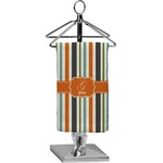 Orange & Blue Stripes Finger Tip Towel - Full Print (Personalized)