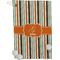 Orange Blue Swirls & Stripes Golf Towel (Personalized)