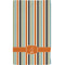Orange Blue Swirls & Stripes Hand Towel (Personalized)