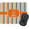 Orange & Blue Stripes Rectangular Mouse Pad