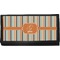 Orange & Blue Stripes Canvas Checkbook Cover (Personalized)