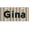 Orange & Blue Stripes Front License Plate (Personalized)