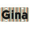 Orange & Blue Stripes Mini/Bicycle License Plate (Personalized)