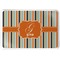 Orange Blue Swirls & Stripes Serving Tray (Personalized)