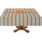 Orange Blue Swirls & Stripes Tablecloths (Personalized)