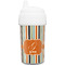Orange & Blue Stripes Toddler Sippy Cup (Personalized)