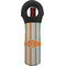 Orange & Blue Stripes Wine Tote Bag (Personalized)
