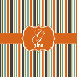 Orange & Blue Stripes