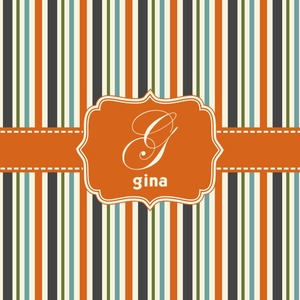 Orange & Blue Stripes