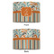Orange Blue Swirls & Stripes 12" Drum Lampshade - APPROVAL (Fabric)