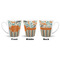 Orange Blue Swirls & Stripes 12 Oz Latte Mug - Approval
