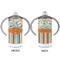 Orange Blue Swirls & Stripes 12 oz Stainless Steel Sippy Cups - APPROVAL