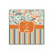 Orange Blue Swirls & Stripes Wood Print - 12x12 (Personalized)