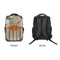 Orange Blue Swirls & Stripes 15" Backpack - APPROVAL