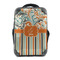Orange Blue Swirls & Stripes 15" Backpack - FRONT