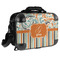 Orange Blue Swirls & Stripes 15" Hard Shell Briefcase - FRONT