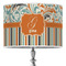 Orange Blue Swirls & Stripes Drum Lamp Shade (Personalized)