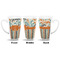 Orange Blue Swirls & Stripes 16 Oz Latte Mug - Approval