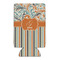 Orange Blue Swirls & Stripes Can Cooler (Personalized)