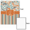 Orange Blue Swirls & Stripes 16x20 - Matte Poster - Front & Back