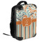 Orange Blue Swirls & Stripes 18" Hard Shell Backpacks - ANGLED VIEW