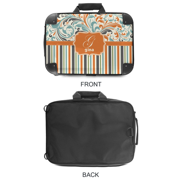 Orange Blue Swirls & Stripes 18" Laptop Briefcase - APPROVAL